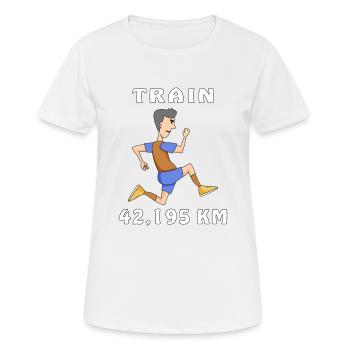 Faire du jogging - T-shirt respirant Femme - blanc - Devant - AI Model Female 172 dark (172cm)
