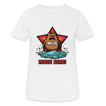 La vie d’une taupe - T-shirt respirant Femme - blanc - Devant - AI Model Female 172 dark (172cm)