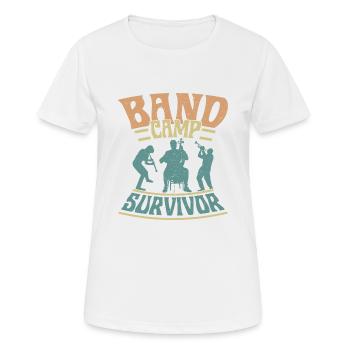 Orchestre de fanfare, survivant, fanfare, orchestre - T-shirt respirant Femme - blanc - Devant - AI Model Female 172 dark (172cm)
