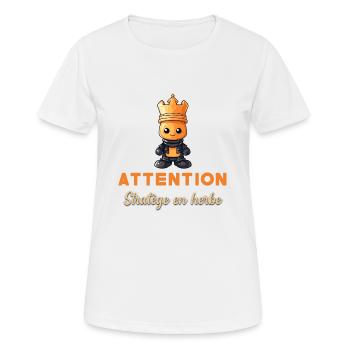 Budding Strategist Gift Chess Player Beginner - Women's Breathable T-Shirt - white - Front - AI Model Female 172 dark (172cm)