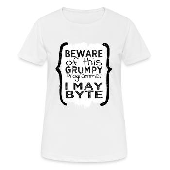 cadeau d’anniversaire idée cadeau heureux - T-shirt respirant Femme - blanc - Devant - AI Model Female 172 dark (172cm)