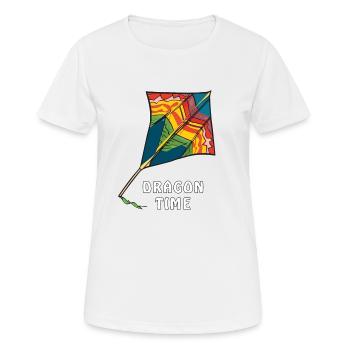 DRACHEN AUTUMN DRAGON TIME - Women's Breathable T-Shirt - white - Front - AI Model Female 172 dark (172cm)