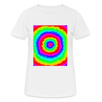 Flower Power - Frauen T-Shirt atmungsaktiv - Weiß - Vorne - AI Model Female 172 dark (172cm)