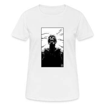 Contes d’horreur d’horreur effrayant squelette - T-shirt respirant Femme - blanc - Devant - AI Model Female 172 dark (172cm)