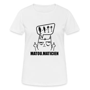 Mathématiques, Mathématicien, Fan de Math - T-shirt respirant Femme - blanc - Devant - AI Model Female 172 dark (172cm)