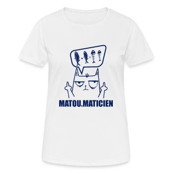 Mathématiques, Mathématicien, Fan de Math - T-shirt respirant Femme - blanc - Devant - AI Model Female 172 dark (172cm)
