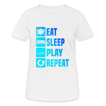 Tennis Tennis Women Tennis Players Men - Women's Breathable T-Shirt - white - Front - AI Model Female 172 dark (172cm)