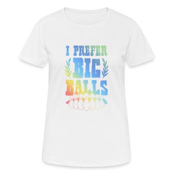 Big Balls Bowling - Frauen T-Shirt atmungsaktiv - Weiß - Vorne - AI Model Female 172 dark (172cm)