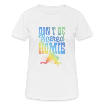 Mma Mixed matrial arts - Frauen T-Shirt atmungsaktiv - Weiß - Vorne - AI Model Female 172 dark (172cm)