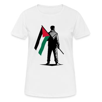 Palestina - T-shirt respirant Femme - blanc - Devant - AI Model Female 172 dark (172cm)