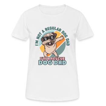 Rettungshund Ich bin kein normaler Hundevater Liebhaber - Frauen T-Shirt atmungsaktiv - Weiß - Vorne - AI Model Female 172 dark (172cm)