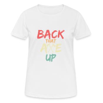 Retour à cette hache Hache Hache Lancer de hache - T-shirt respirant Femme - blanc - Devant - AI Model Female 172 dark (172cm)
