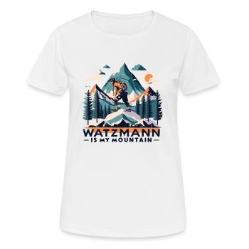 Summit assault on the Watzmann: A mountaineer's dream - Women's Breathable T-Shirt - white - Front - AI Model Female 172 dark (172cm)