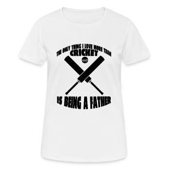Cricket Cricket Cricket Team Cricket Team - Women's Breathable T-Shirt - white - Front - AI Model Female 172 dark (172cm)