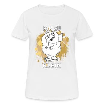 ABNEHMEN BIN ZU KLEIN - Frauen T-Shirt atmungsaktiv - Weiß - Vorne - AI Model Female 172 dark (172cm)
