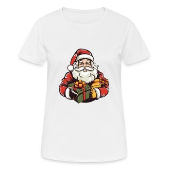 Santa Claus Christmas Christmas - Women's Breathable T-Shirt - white - Front - AI Model Female 172 dark (172cm)