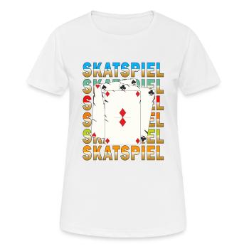 JEU DE SKATS - T-shirt respirant Femme - blanc - Devant - AI Model Female 172 dark (172cm)
