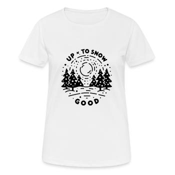 Up To Snow Good - Women's Breathable T-Shirt - white - Front - AI Model Female 172 dark (172cm)