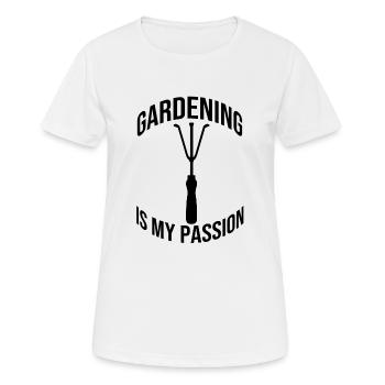 Jardin cadeau jardinier verger jardinier amateur - T-shirt respirant Femme - blanc - Devant - AI Model Female 172 dark (172cm)