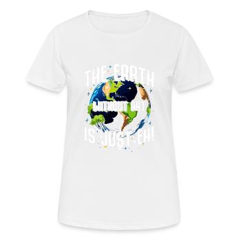 La Terre sans l’art, c’est juste - T-shirt respirant Femme - blanc - Devant - AI Model Female 172 dark (172cm)