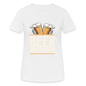Bière Whisperer Homebrew Brewer Bière artisanale - T-shirt respirant Femme - blanc - Devant - AI Model Female 172 dark (172cm)