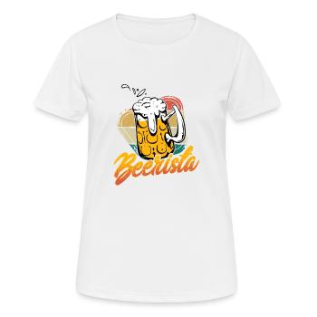 Beerista Homebrew Brewer Bière artisanale - T-shirt respirant Femme - blanc - Devant - AI Model Female 172 dark (172cm)