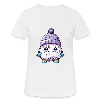 Winter Eskimo Comic Winterlich - Frauen T-Shirt atmungsaktiv - Weiß - Vorne - AI Model Female 172 dark (172cm)