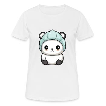 Polar Bear Winter Polar Bear Animal Comic - Women's Breathable T-Shirt - white - Front - AI Model Female 172 dark (172cm)