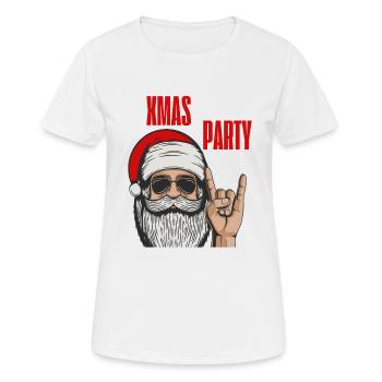 Coole Weihnachtsfeier | XMAS - Frauen T-Shirt atmungsaktiv - Weiß - Vorne - AI Model Female 172 dark (172cm)