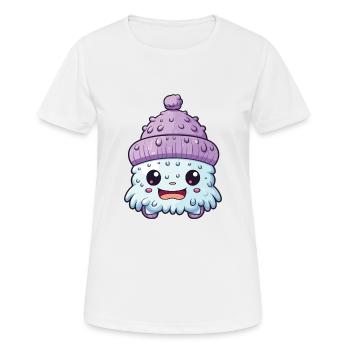 Winter Eskimo Comic Winterlich - Frauen T-Shirt atmungsaktiv - Weiß - Vorne - AI Model Female 172 dark (172cm)