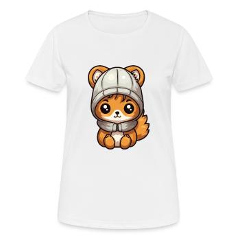 Squirrel Winter Animal Cute Comic - Women's Breathable T-Shirt - white - Front - AI Model Female 172 dark (172cm)