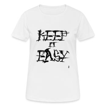 Restez simple - T-shirt respirant Femme - blanc - Devant - AI Model Female 172 dark (172cm)