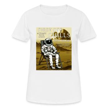 CHAISE LONGUE ASTRONAUTE FIRST OFF CHILLS - T-shirt respirant Femme - blanc - Devant - AI Model Female 172 dark (172cm)