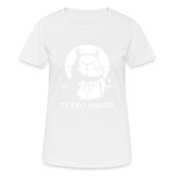 Activité dangereuse, hamsters - T-shirt respirant Femme - blanc - Devant - AI Model Female 172 dark (172cm)