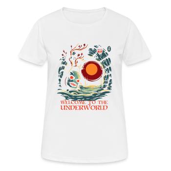 Bienvenue aux Enfers - T-shirt respirant Femme - blanc - Devant - AI Model Female 172 dark (172cm)