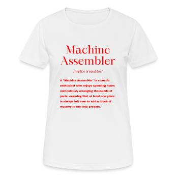 Maschinenbauer - Frauen T-Shirt atmungsaktiv - Weiß - Vorne - AI Model Female 172 dark (172cm)