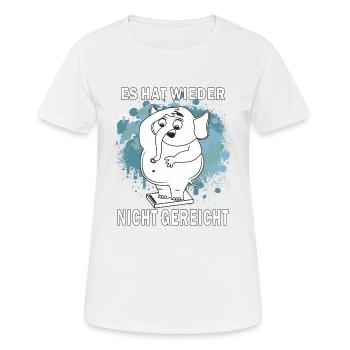 ABNEHMEN ES HAT WIEDER NICHT GEREICHT - Frauen T-Shirt atmungsaktiv - Weiß - Vorne - AI Model Female 172 dark (172cm)