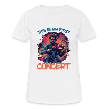 This Is My First Concert 59 - Women's Breathable T-Shirt - white - Front - AI Model Female 172 dark (172cm)