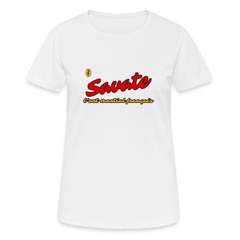 Die französische Kampfkunst: Savate - Frauen T-Shirt atmungsaktiv - Weiß - Vorne - AI Model Female 172 dark (172cm)