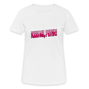 Kiss me, Peter - Women's Breathable T-Shirt - white - Front - AI Model Female 172 dark (172cm)
