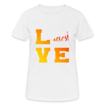 Paddle Tennis Herren Damen Paddeltennis Paddle Cou - Frauen T-Shirt atmungsaktiv - Weiß - Vorne - AI Model Female 172 dark (172cm)