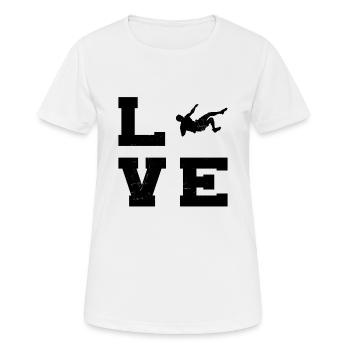 Bouldering Women Men Climbers Boulder - Women's Breathable T-Shirt - white - Front - AI Model Female 172 dark (172cm)