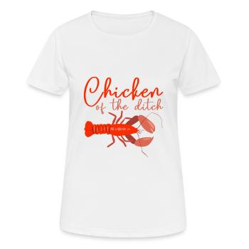 Poulet du fossé - T-shirt respirant Femme - blanc - Devant - AI Model Female 172 dark (172cm)