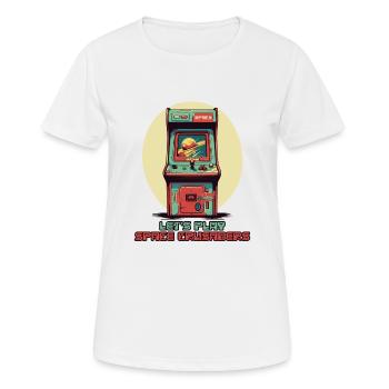 Let's play, Crusaders in Space - Women's Breathable T-Shirt - white - Front - AI Model Female 172 dark (172cm)