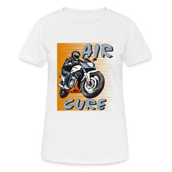 MOTORCYCLE AIR CURE - Women's Breathable T-Shirt - white - Front - AI Model Female 172 dark (172cm)