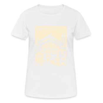 Willkommen in Japan: Szene aus japanischem Edo - Frauen T-Shirt atmungsaktiv - Weiß - Vorne - AI Model Female 172 dark (172cm)