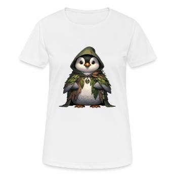 Cooles Goblincore Pinguin Liebhaber Geschenk - Frauen T-Shirt atmungsaktiv - Weiß - Vorne - AI Model Female 172 dark (172cm)