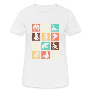 Monstres cryptides - T-shirt respirant Femme - blanc - Devant - AI Model Female 172 dark (172cm)
