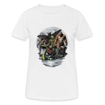 Groupe Cryptid - T-shirt respirant Femme - blanc - Devant - AI Model Female 172 dark (172cm)