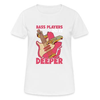 Bass Players Do It Deeper 4 - Frauen T-Shirt atmungsaktiv - Weiß - Vorne - AI Model Female 172 dark (172cm)